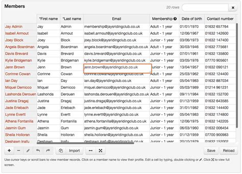 club membership database software uk.
